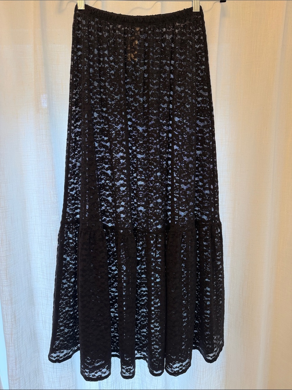 Black Lace Maxi Skirt - NWT Aerie